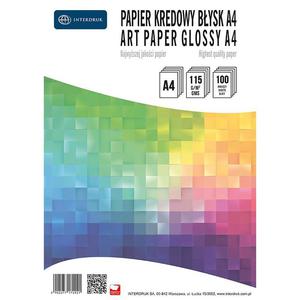 Papier kredowy INTERDRUK A4 bysk 115g. - 2825404065