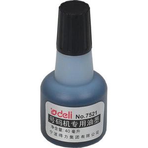 Tusz do stempli DELI 40ml 7521 olejowy - czarny - 2825405355