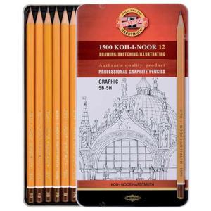 Owek KOH-I-NOOR 1902 zestaw met.op. 8B-8H - 2847290233