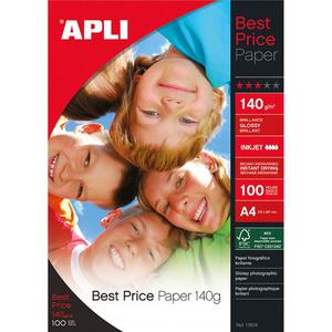 Papier foto APLI A4 140g. op.100 AP11804 - 2847290514