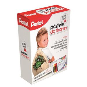 Kredki PENTEL pastele do tkanin zestaw z workiem - 2847290796