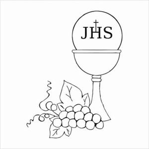 055 Stempel - JHS - Komunijny -- G25 - 2827883012