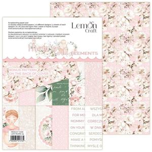 Mum's love Elements - Elementy do wycinania - Bloczek papierw do scrapbookingu 15.2x20.3cm - Lemoncraft - 2878034919