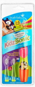 BRUSH-BABY KIDZSONIC szczoteczka soniczna dla dzieci 3-6 lat RӯOWA - 2858730391