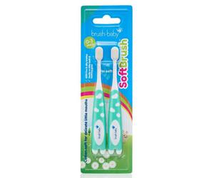 Brush-Baby SOFT BRUSH - pierwsza szczoteczka (0-3lat) - 2szt. - 2864696300