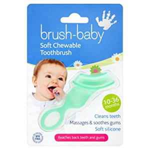 BRUSH-BABY gryzak dla dzieci 10-36 miesicy 1 szt. - 2858730402