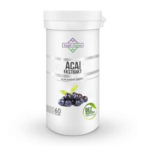 Ekstrakt 4:1 z jagd ACAI, 60 kapsuek premium 500mg SOUL-FARM - 2867067278