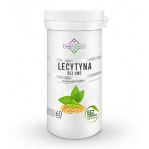 LECYTYNA SOJOWA BEZ GMO, 60 KAPSUEK PREMIUM / SOUL-FARM - 2867067288