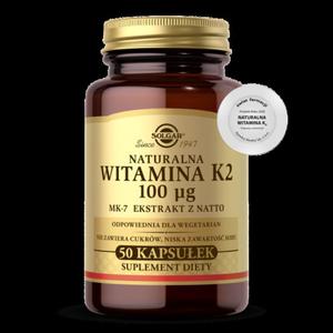 SOLGAR Naturalna witamina K2 100 mcg 50 kapsuek - 2867067450