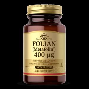 SOLGAR Folian (Metafolin) 400 mcg 50 tabletek - 2867067488