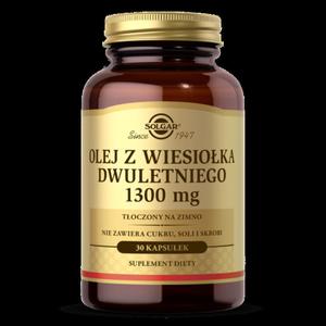 SOLGAR Olej z wiesioka dwuletniego 1300 mg 30 kapsuek - 2867067495