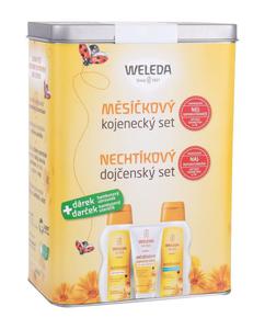 Weleda Calendula Oil Baby Set Olejek do ciaa 200ml Olejek dla karmicych 200ml + Krem na odparzenia 75ml + Pyn do kpieli 200ml (K) (P2) - 2875465018