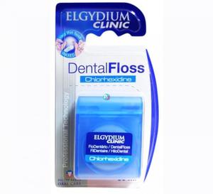 Elgydium DentalFloss Chlorhexidine 50 m - woskowana ni dentystyczna z antybakteryjn chlorheksydyn - 2868701244