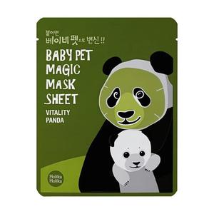 HOLIKA HOLIKA Baby Pet Magic Mask Sheet Vitality Panda witaminowa maseczka pielgnacyjna do twarzy na bawenianej pachcie (P1) - 2875471794