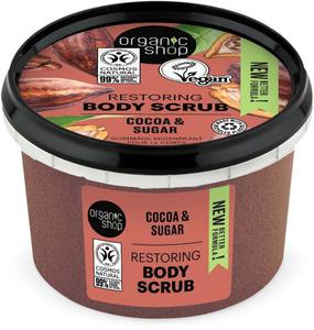 Organic Shop Organic Cocoa Sugar Body Scrub peeling do ciaa o zapachu belgijskiej czekolady 250ml (P1) - 2875472046