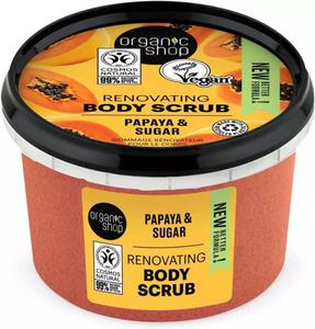 Organic Shop Organic Papaya Sugar Body Scrub peeling do cia?a o zapachu soczystej papai 250ml (P1) - 2875472057