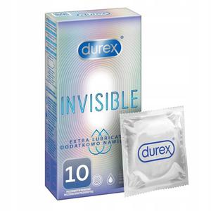 Durex Durex prezerwatywy Invisible dodatkowo nawilane 10 szt cienkie (P1) - 2875473332