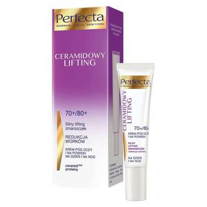 Perfecta Ceramidowy Lifting 70+/80+ krem pod oczy i na powieki na dzie i na noc 15ml (P1) - 2875474053