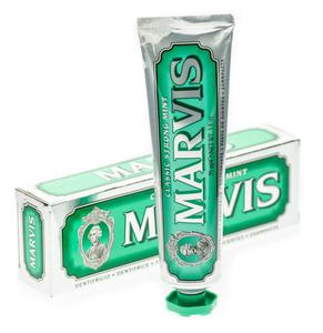 Marvis Classic Strong Mint - Intensywnie mitowa pasta do zbw w stylu retro 85ml - 2858730526