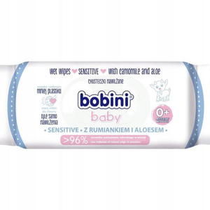 Bobini Bobini Baby chusteczki nawilane dla dzieci i niemowlt Sensitive 60szt (P1) - 2875475304