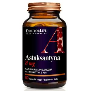 Doctor Life Astaxanthin 7mg naturalna astaksantyna suplement diety 60 kapsuek (P1) - 2875475651