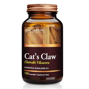 Doctor Life Cat's Claw Koci Pazur Extract 500mg suplement diety 100 kapsuek (P1) - 2875475658