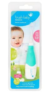 BRUSH-BABY Babysonic PRO - szczoteczka elektryczna, soniczna dla dzieci w wieku 0-3 lat zielona - 2858730542