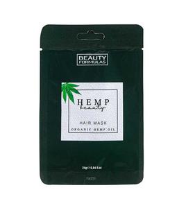 Beauty Formulas Hemp Beauty Hair Mask maska do wosw z organicznym olejem konopnym 24g (P1) - 2875476135