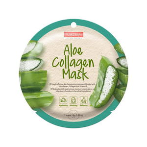 Purederm Aloe Collagen Mask maseczka kolagenowa w pacie Aloes 18g (P1) - 2875476593