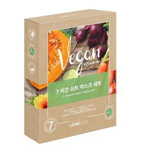 LOMI LOMI 7 Vegan Sheet Mask Set zestaw vegaskich maseczek w pachcie 7szt. (P1) - 2875476600