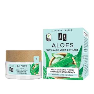 AA Aloes 100% Aloe Vera Extract krem dzienno-nocny odywczo-nawilajcy 50ml (P1) - 2875476741