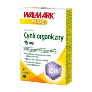 WALMARK Cynk organiczny 15mg suplement diety 30 tabletek (P1) - 2875478020