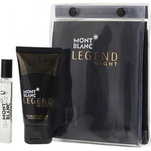 Mont Blanc Legend Night zestaw miniatura wody perfumowanej spray 7.5ml + balsam po goleniu 50ml + kosmetyczka (P1) - 2875478197
