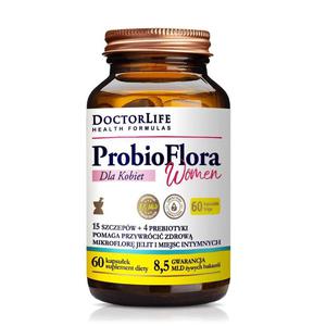 Doctor Life ProbioFlora Women probiotyki dla kobiet 14 szczepw 4 prebiotyki suplement diety 60 kapsuek (P1) - 2875478384
