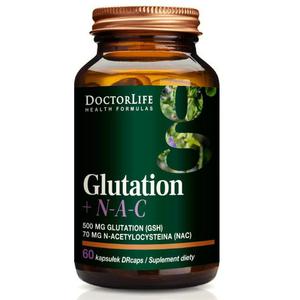 Doctor Life Glutation + N-A-C suplement diety wspomagajcy wtrob 60 kapsuek (P1) - 2875478387