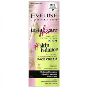 Eveline Cosmetics Insta Skin Care matujco-detoksykujcy krem do skry z niedoskonaociami mieszanej i tustej 50ml (P1) - 2875479243
