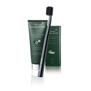 SWISS SMILE herbal bliss toothpaste & toothbrush - naturalna zioowa pasta + szczoteczka z wosiem curen - 2858730590