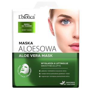 L'biotica Aloe Vera Mask maska aloesowa w postaci nasczonej tkaniny Oczyszczenie i Regeneracja 23ml (P1) - 2875481108