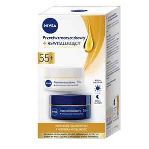 Nivea Zestaw Przeciwzmarszczkowy+Rewitalizujcy krem na dzie 55+ 50ml + krem na noc 55+ 50ml (P1) - 2875481155