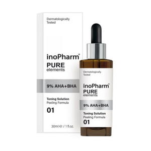 InoPharm Pure Elements 9% AHA+BHA Peeling peeling do twarzy z hydroksykwasami 9% AHA i BHA 30ml (P1) - 2875482484