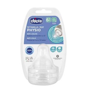 Chicco Physio smoczek antykolkowy na butelk przepyw do kaszki 6m+ 2szt (P1) - 2875482886