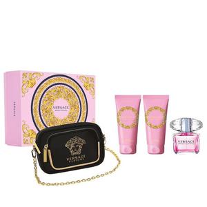 Versace Bright Crystal zestaw EDT 90ml + balsam do ciaa 100ml + el pod prysznic 100ml + torebka (W) (P1) - 2875483372