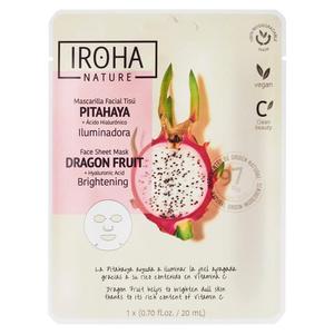 Iroha nature Brightening Face Sheet Mask Dragon Fruit + Hyaluronic Acid rozwietlajca maska w pachcie ze smoczym owocem i kwasem hialuronowym 20ml (P1) - 2875483432
