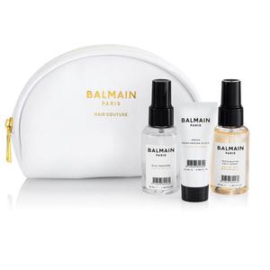 BALMAIN SET Hair Love Silk Perfume nabyszczajcy spray 50ml + Argan Moisturizing Elixir eliksir do wosw 20ml + Texturizing Salt Spray spray na bazie soli nadajcy tekstur 50ml + kosmetyczka (P1) - 2875483861