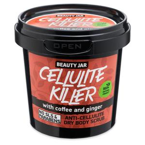 BEAUTY JAR Cellulite Killer antycellulitowy suchy peeling do ciaa z kaw i imbirem 150g (P1) - 2875483979