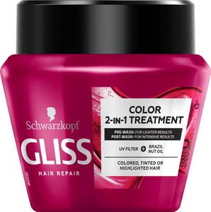 GLISS Ultimate Color 2-in-1 Treatment maska chronica kolor do wosw farbowanych tonowanych i rozjanianych 300ml (P1) - 2875485134