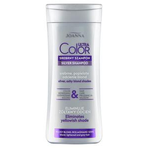 JOANNA Ultra Color Silver Shampoo For Blond Lightened Grey Hair szampon do wosw blond, rozjanianych i siwych eliminujcy otawy odcie 200ml (P1) - 2875485578