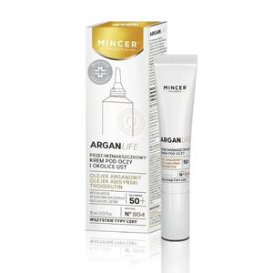 MINCER PHARMA Argan Life przeciwzmarszczkowy krem pod oczy i okolice ust ARGAN LIFE 804 15ml (P1) - 2875486368