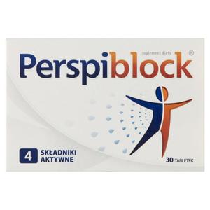 PERSPIBLOCK Suplement diety hamujcy nadmierne pocenie 30 tabletek (P1) - 2875486903