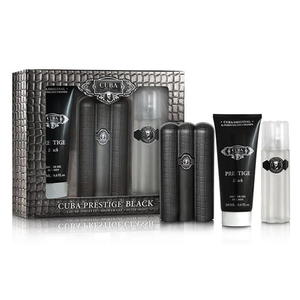 SET CUBA ORIGINAL Men Prestige Black EDT spray 90ml + ASL 100ml + SHOWER GEL 200ml (P1) - 2875487167